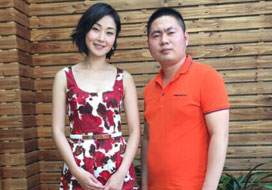 广州万向娱乐与明星合影