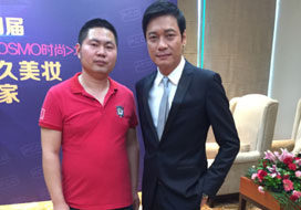 广州万向娱乐与明星合影